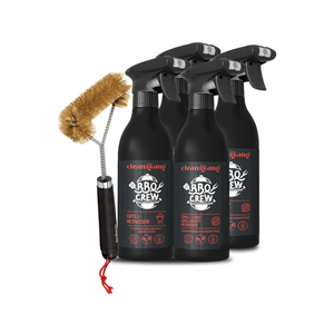 Cleangang Grillreiniger Set 5-Teilig - Kraftvolle Grillreinigung & Pflege inkl. Grillbürste