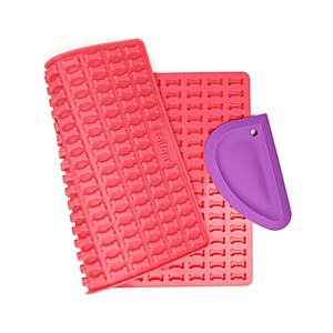 Collory Mini Knochen (2cm) Silikon Backform und Teigschaber Set