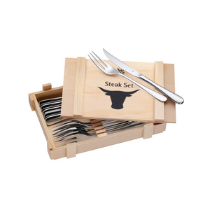 WMF Steakbesteck 12-teilig, Steakbesteck Set für 6 Personen