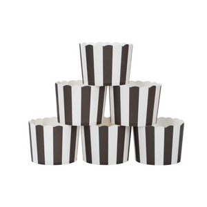 Webake Muffinförmchen Papier 50 Stück Muffin Papierförmchen in Weiß und Schwarz für Muffin Bronnie Cupcake