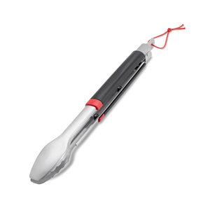Weber Grillzange (40cm), aus Edelstahl, mit Komfortgriff und praktischem Verschlusssystem