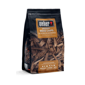 Weber Räucherchips (700g Packung) - Whiskey, aus Whiskeyfässern hergestellt
