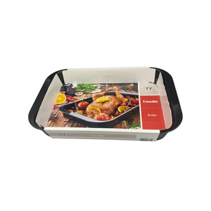 Emaille - Bräter, 41x26,5x6 cm