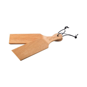 Kilner Butterbrettchen Holz Set | 2-teilig | Butter Form aus geriffeltes Buchenholz