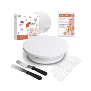 Wenburg Drehbare Tortenplatte, Tortendeko Set