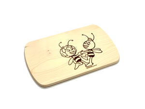 Brettchen mit Biene Maja und Willi Einbrand (24 cm)