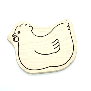 Frühstücksbrettchen "Huhn"