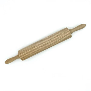 Nudelholz mit Rillen/ Marzipanrolle Buche (48 cm)