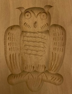Springerlesmodel, Birnbaum  Eule 7x9 cm
