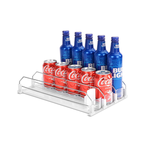 Automatisch Kühlschrank Dosen Organizer Kühlschrank Organizer Dosen Dosenhalter Kühlschrank Dosenspender für Getränke Bier Soda Stauraum 15 Dosen in Standardgröße 330ML 440ML 500ML