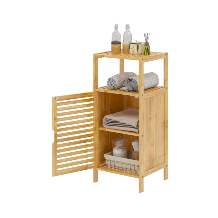 Bambus Beistellregal Badschrank Badezimmerschrank 