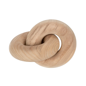 Briful Holz Knoten Skulptur, Dekorative Holzknoten Skandinavische Wohn-Dekoration aus Massivholz für Tisch, Regal und Wohnzimmer 