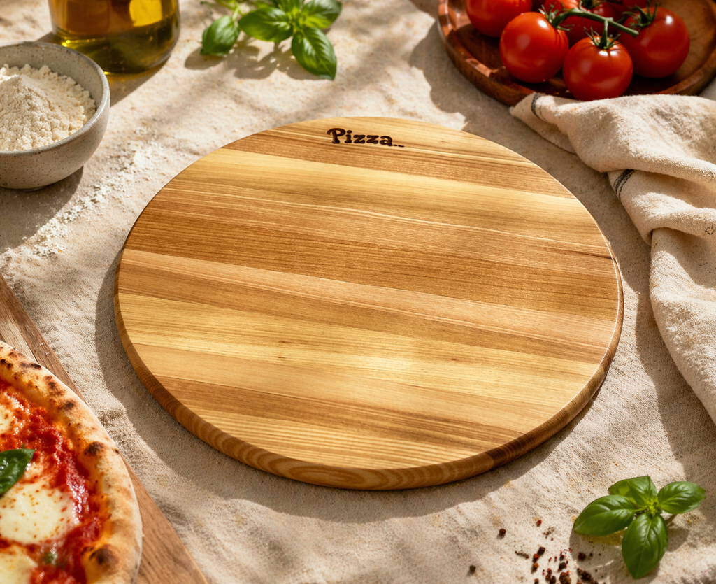 Pizzateller aus geölter Esche  Ø 32