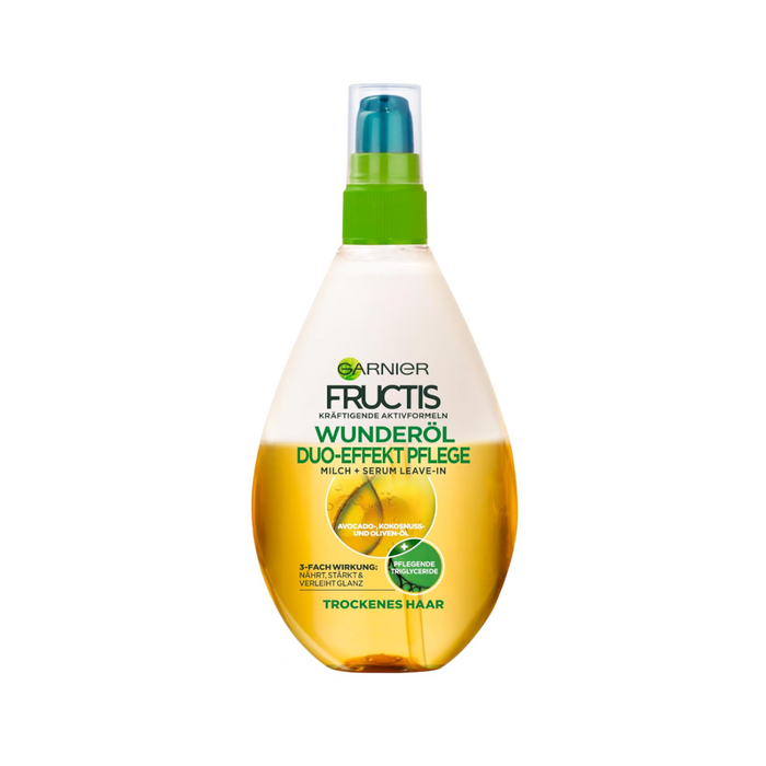 Garnier Duo-Effekt Pflege Oil Repair Haarkur, Intensiv Haaröl zum Sprühen ohne Ausspülen