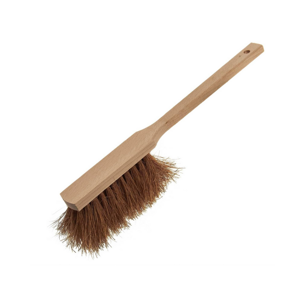 Handfeger Langer Stiel Handbesen Holz Natur Kokos Besen XXL Garten Haushalt