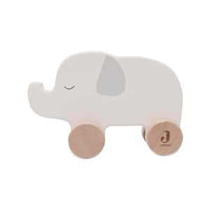 Jollein 112-001-67091 Holzspielzeug auf Rädern, Elephant