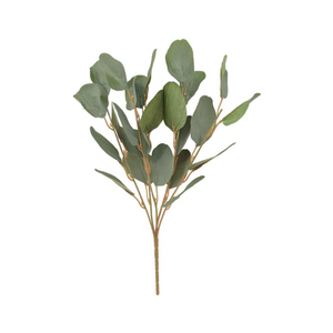 Kunstzweig Eucalyptus Blätter im Bund grün ca. 60 cm Naturgetreu Trockenzweig imitiert