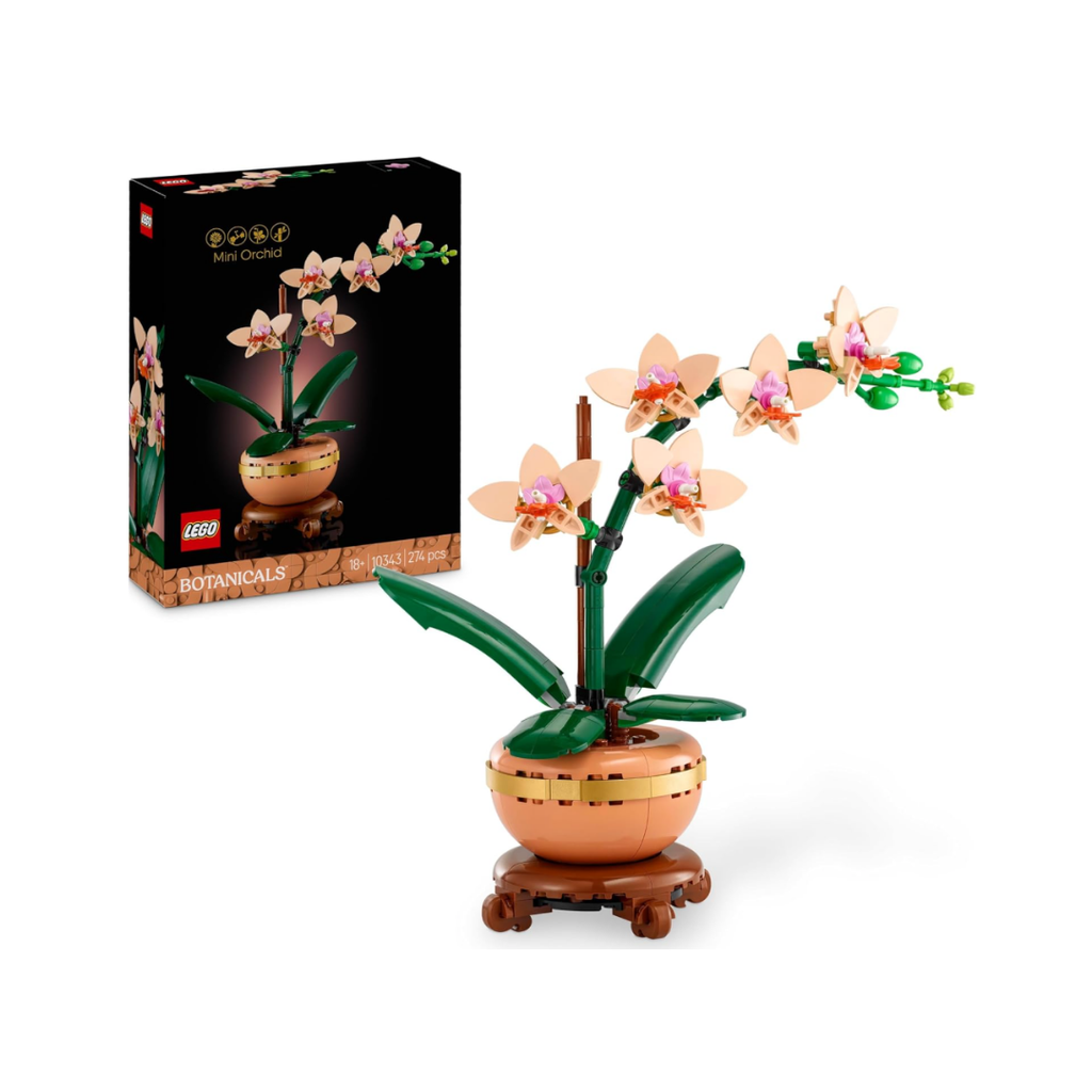 LEGO Botanicals Mini-Orchidee - Kunstblumen Set - Deko fürs Wohnzimmer oder Büro - Geschenk für Frauen und Männer 