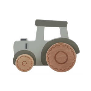 Little Dutch 7134 FSC Holz Traktor grün - Little Farm