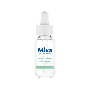 Mixa Anti-Unreinheiten Serum, Für zu Akne neigende und sensible Haut, Mit Salicylsäure, Squalan und Niacinamid, Geeignet für Gesicht & Hals, Hypoallergen, 30 ml
