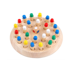 Montessori Spielzeug ab 4 Jahre, Gedächtnis Schach lernspielzeug,Brettspiel aus Holz,Memory Spiel