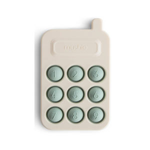 Mushie Telefon Pressspielzeug für Kinder & Erwachsene | Sensorisches Spielzeug | Konzentration & Aufmerksamkeit | Sichere & Hochwertige für Kleinkinder Kinder Jungs & Mädchen | Cambridge Blau