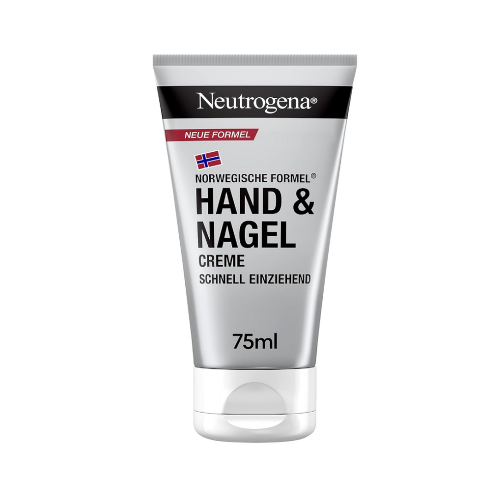 Neutrogena schnell einziehende Handcreme, Feuchtigkeitscreme mit Glycerin + Vitamin E für gesund aussehende Hände & kräftige Nägel