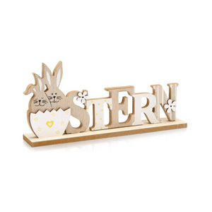Ostern Schriftzug Aufsteller, Osterdeko Holz