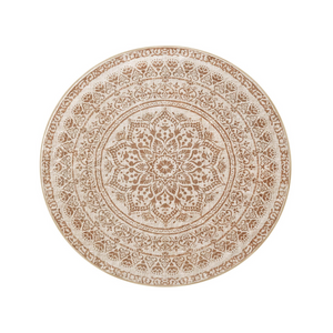 SONGMICS HOME Teppich rund, 120 cm d, Wohnzimmerteppich