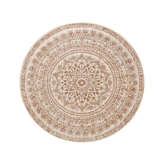 SONGMICS HOME Teppich rund, 120 cm d, Wohnzimmerteppich