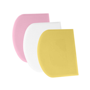 SURDOCA Teigschaber Teigkarte Teigschneider Teigspachtel Teigschaberkarte - 3P 4.7x3.7" PE-Kunststoff BPA Frei