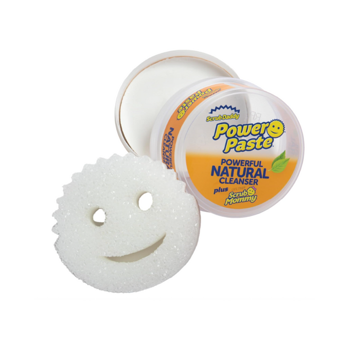 Scrub Daddy Power Paste Universalstein Putzmittel Set - Backofenreiniger für Glas, Metall, Kochfeld 