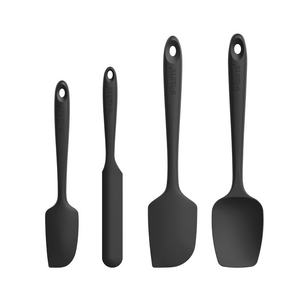 Silikon Spatel & Teigschaber 4er Set, 250℃ Hitzebeständiger Antihaft-Gummispachtel Kuchenspatel