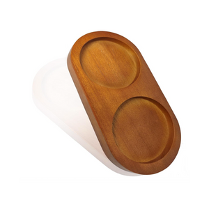 Tablett für Salz- und Pfeffermühle, Gummibaumholz-Tablett, Zubehör für Salz- und Pfeffermühlen