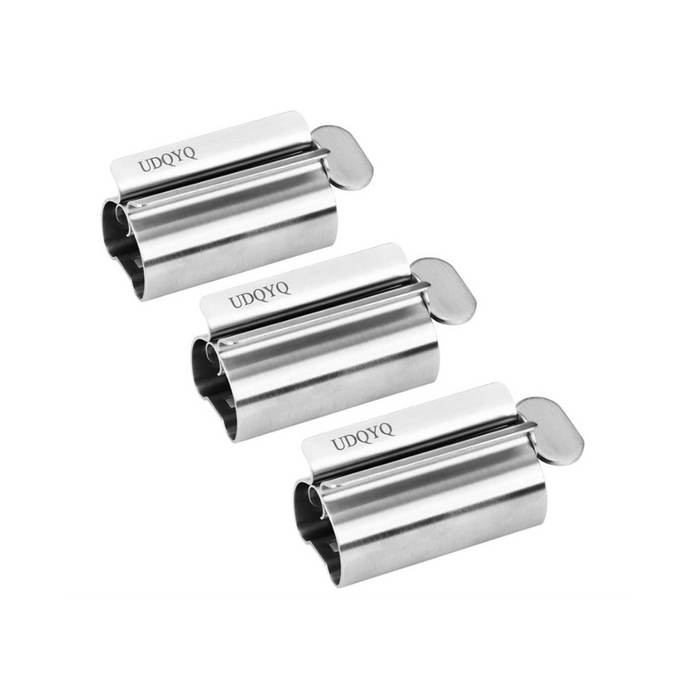 Tubenquetscher Tubenpresse,3-er Pack Zahnpasta Squeezer Edelstahl Sparen Zahnpasta total Squeeze Out leere Rohre