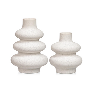 Vasen Set Keramik Deko Blumenvasen Moderne Wohndekoration Blumenvase weiß
