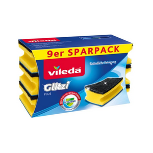 Vileda Topfreiniger, Schaum, Blau, 9er Pack