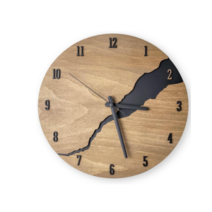 Wanduhr in Holzoptik modern ohne Tickgeräusche und Lautlos