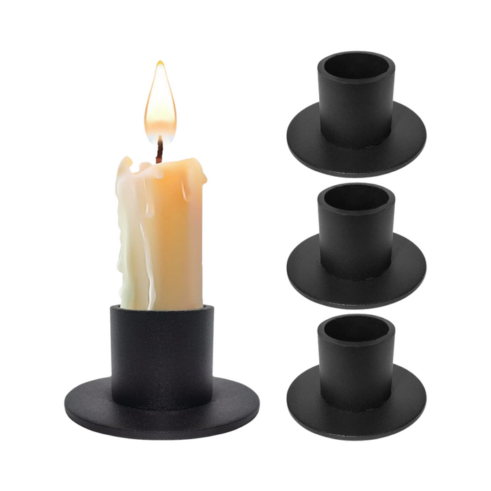Aongray - 4er-Set Kerzenständer 5x5x2,5 cm