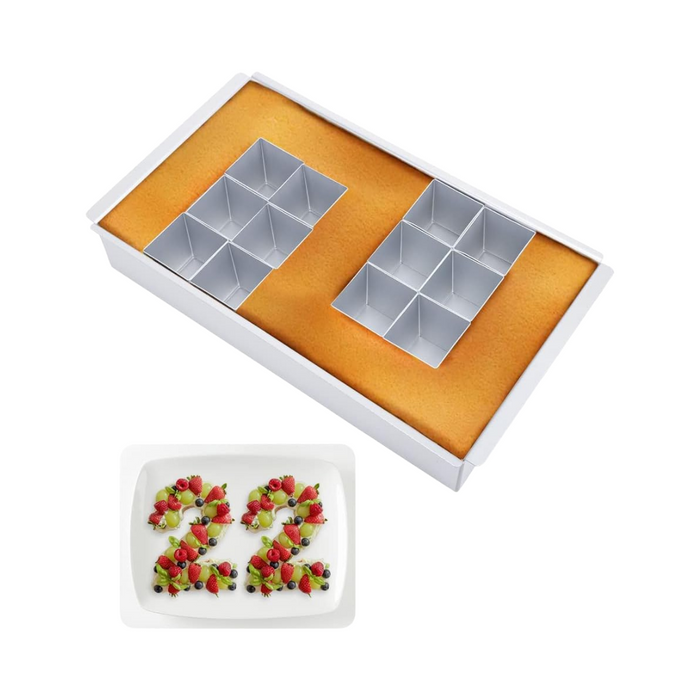 EUBSWA - Backformen Zahl Aluminium Verstellbar
