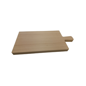 Fleischbrett mit Griff aus Buche, 46 x 22 x 2,5 cm - Seite