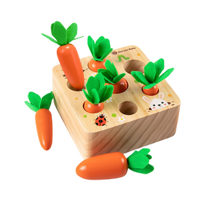 Holzpuzzle Karottenernte