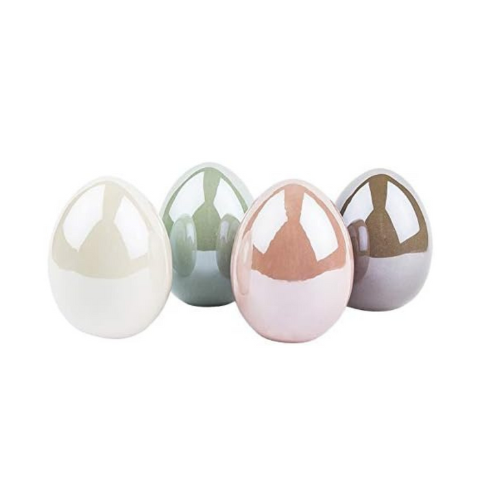 Ideen mit Herz Deko-Eier aus Keramik | Ostereier in Porzellan-Optik