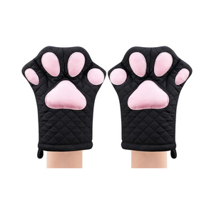 Jocbinltd Ofenhandschuhe Katzenpfoten-Design