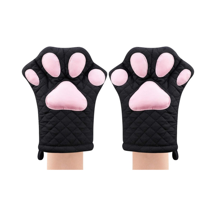 Jocbinltd Ofenhandschuhe Katzenpfoten-Design