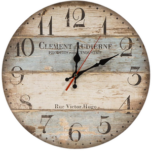 Lohas Wanduhr aus Holz 30 cm