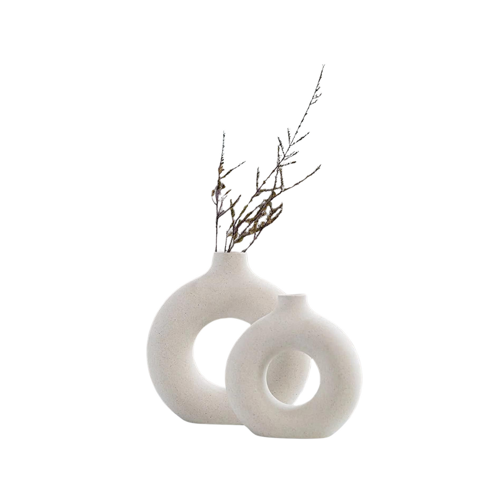 QLOFEI - 2er-Set Keramik Vase