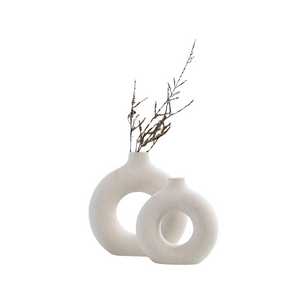 QLOFEI - 2er-Set Keramik Vase