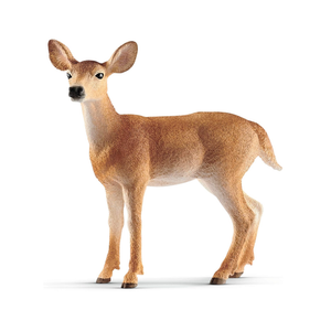 schleich 14819 Weißwedelkuh, ab 3 Jahren, WILD LIFE - Spielfigur, 9 x 4 x 9 cm
