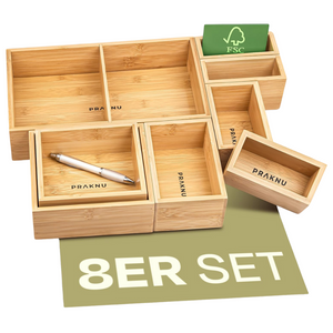 Schubladen Organizer aus Bambus